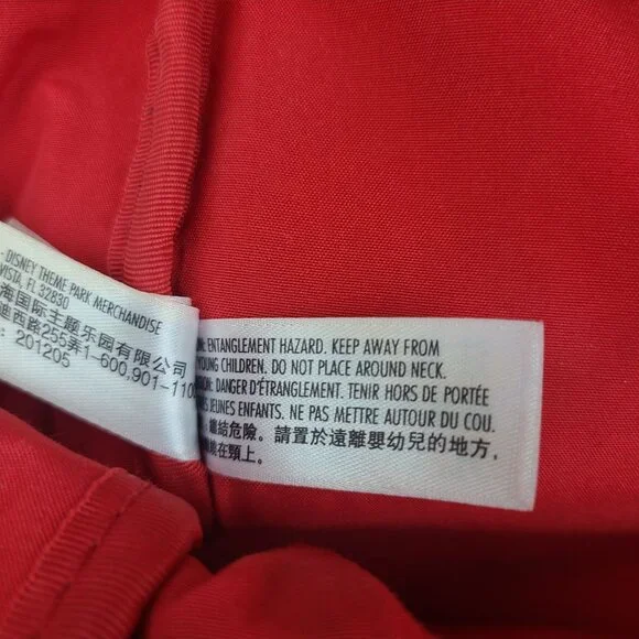 Walt Disney World Parks Minnie Mouse Bows Mini Backpack Red Black Faux Leather - Picture 16 of 16